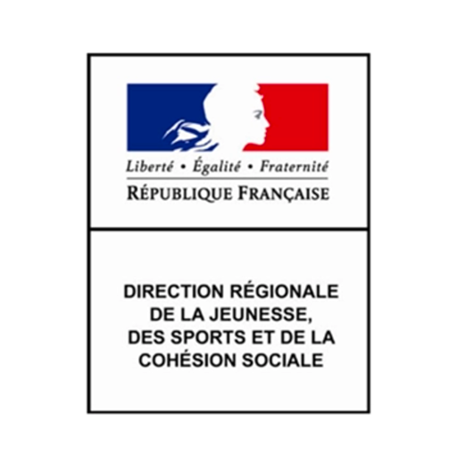 Logo Direction Régionale de la Jeunesse, des Sports et de la Cohésion Sociale